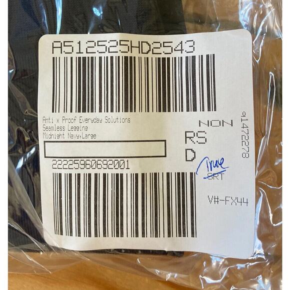 NWT Anti. Everyday Solutions Seamless Leggings Size Large Women’s Navy - Picture 9 of 9